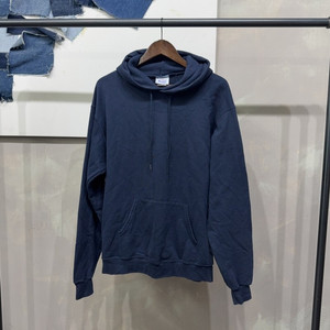 (105) 챔피온 스트릿 네이비 자수 약기모 후드티