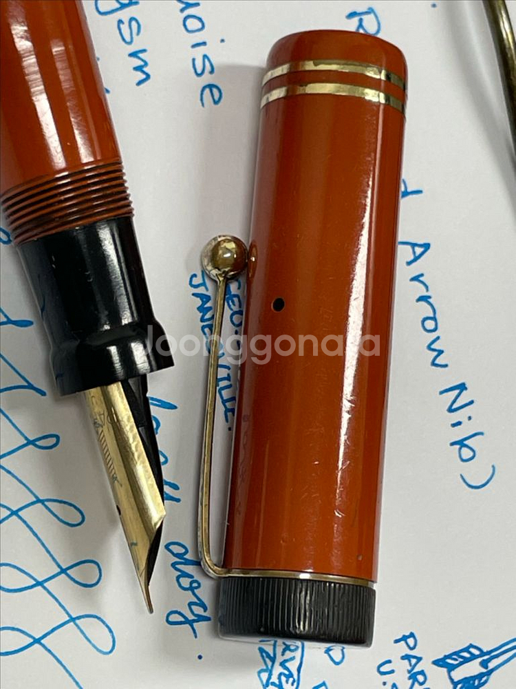 파카 만년필 듀오폴드 빅 레드 14K F닙--7