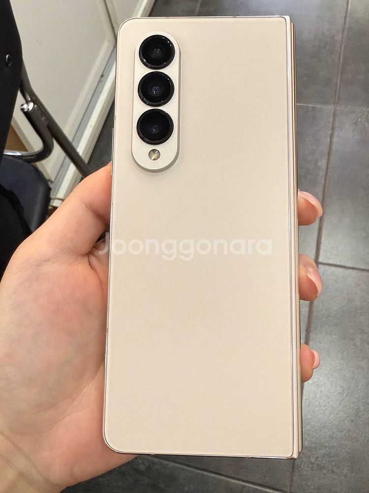 무잔상/외관A)갤럭시Z폴드4 256GB 베이지--0