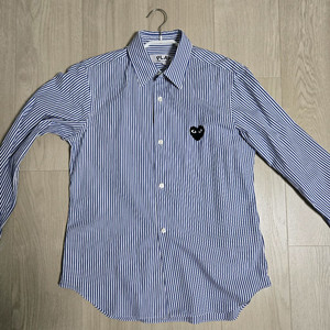 꼼데가르송 블랙와펜 스트라이프 셔츠