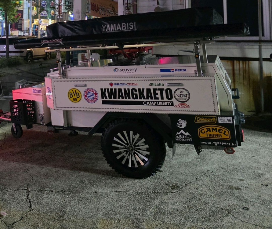 카고트레일러 루프탑텐트 어닝 팝니다 이미지