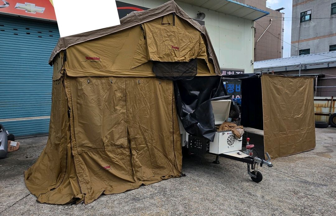 카고트레일러 루프탑텐트 어닝 팝니다 이미지
