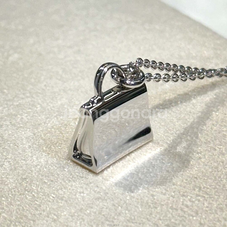 에르메스 WG켈리 펜던트목걸이0.39ct-H071501--4