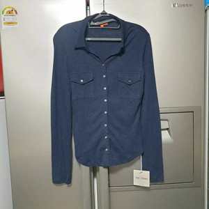 폼더스토어 네이비 부드러운 슬림 셔츠