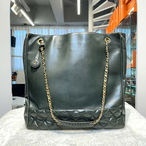 샤넬 램스킨 마트라쎄 빈티지백 그린1번대-H073003