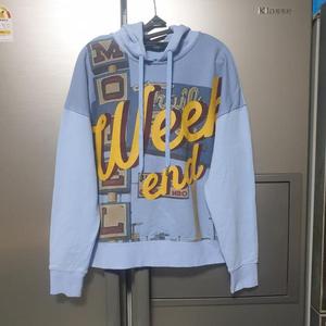 막스마라 위켄드 라잇블루 로고 후디 (2024)