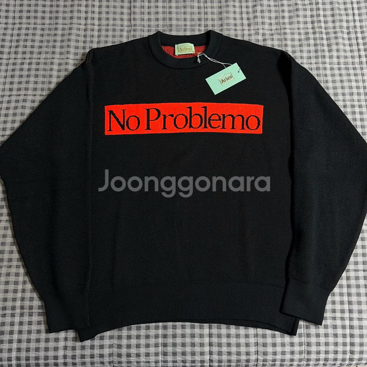 Aries 에리즈 노프라블럼 니트 블랙--0