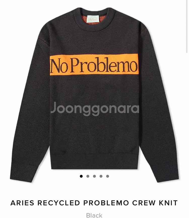 Aries 에리즈 노프라블럼 니트 블랙--7