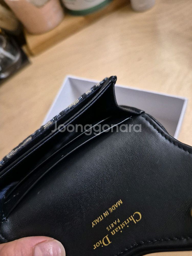 디올 오블리크 새들 카드지갑--9