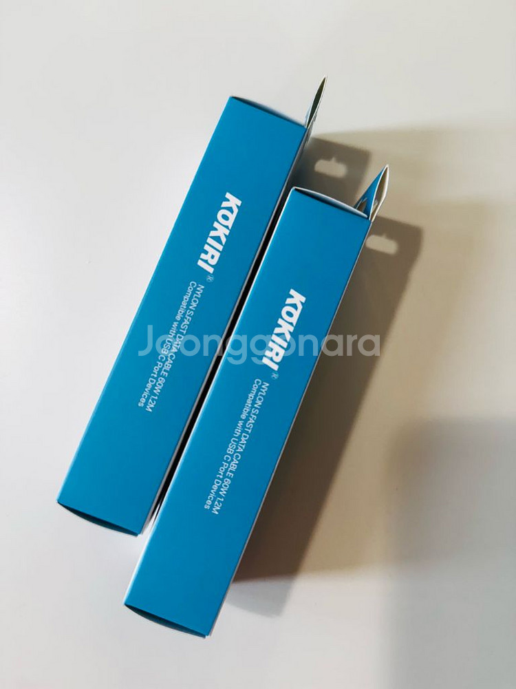 코끼리 USB-C 60W 초고속 충전 케이블 새제품2개--1