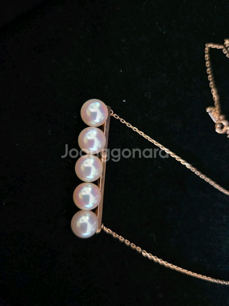 아코야진주 14K 롱목걸이--4