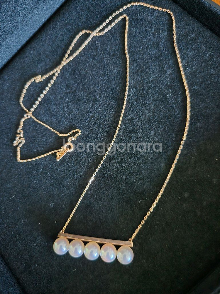 아코야진주 14K 롱목걸이--5