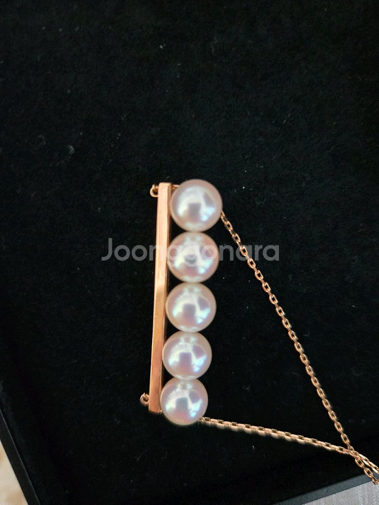 아코야진주 14K 롱목걸이--1