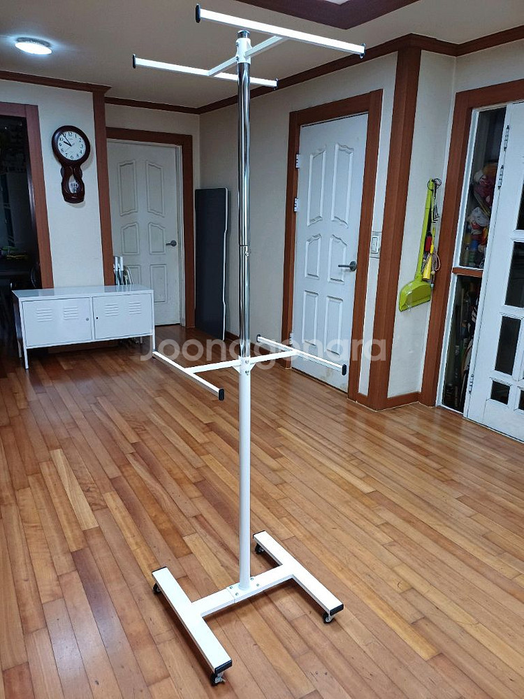 튼튼한 홈박스 멀티행거 360회전 2단 이동식 행거 건--0