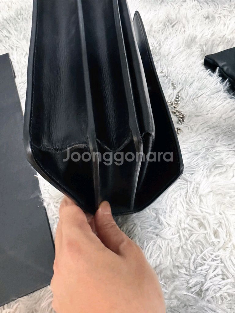 생로랑 선셋 숄더백 미디움 정품--4