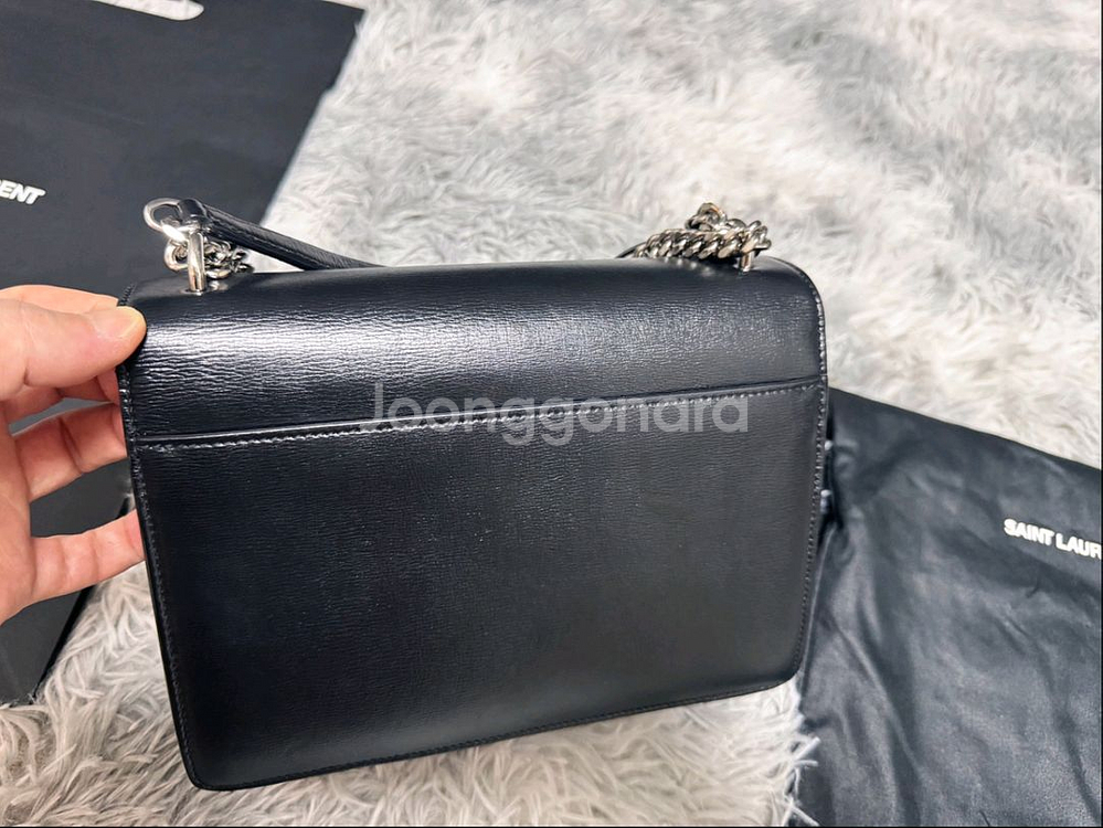 생로랑 선셋 숄더백 미디움 정품--5