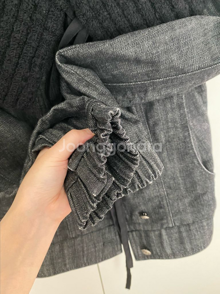 한섬 마인 데님 자켓 / 타임 띠어리 구호 빈폴 시스템--5
