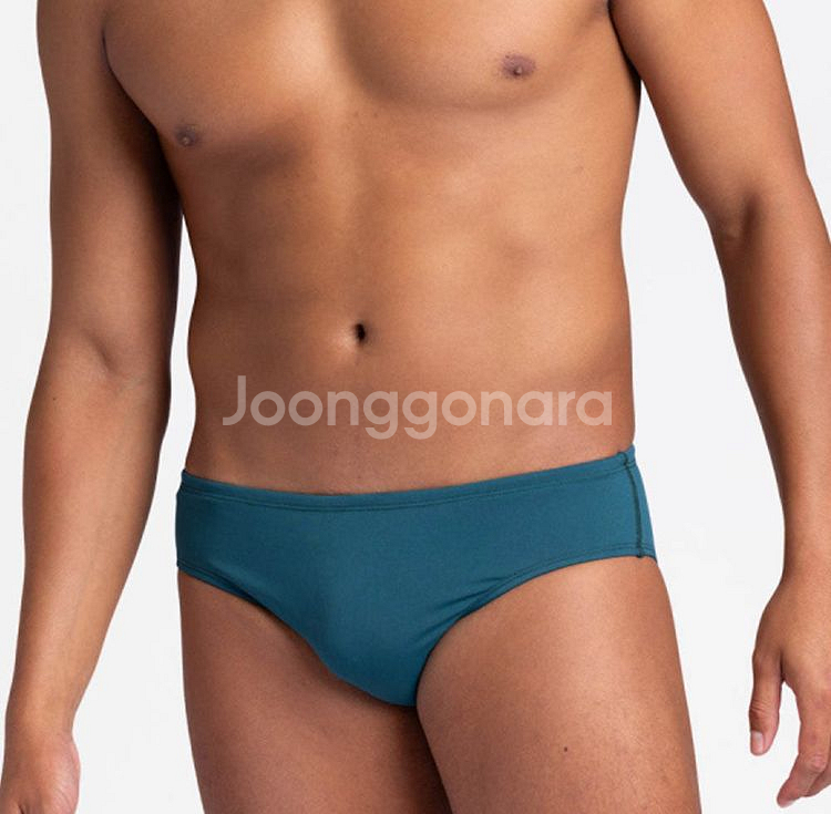 미개봉)졸린 남자 삼각 수영복 브롤린 솔리드 피콕 34--0