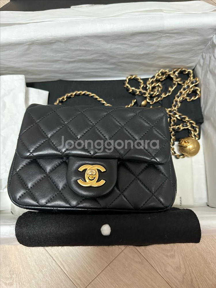 샤넬 쁘띠삭 골드볼--2