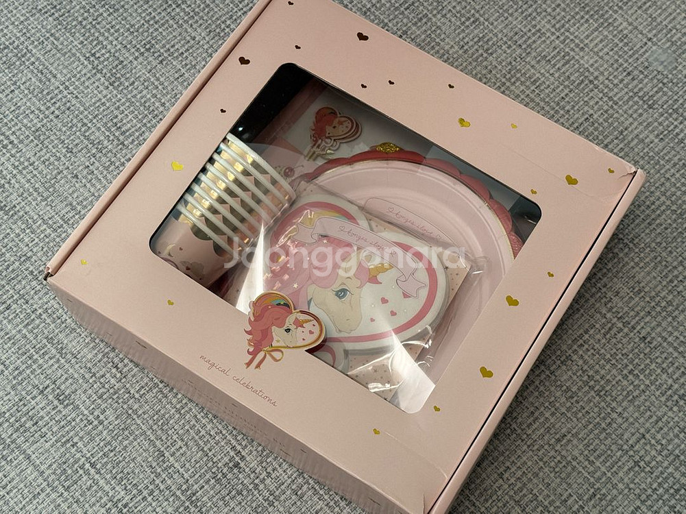 [새상품] 콩제슬래드 유니콘 파티 용품 세트--1