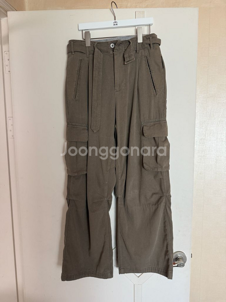 폴리테루 벨티드 카고팬츠 1.2v 딥베이지 2--0