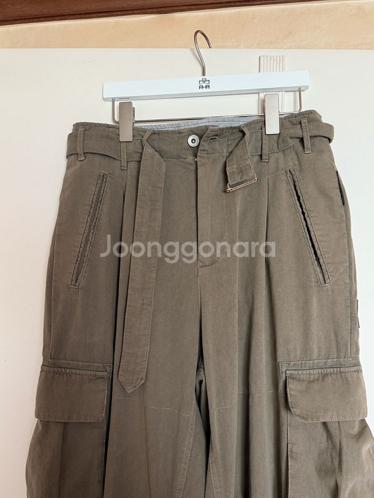 폴리테루 벨티드 카고팬츠 1.2v 딥베이지 2--1