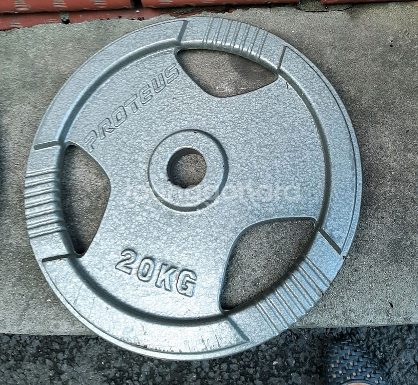 프로테우스 바벨 원판 20kgx2개= 총40kg--0