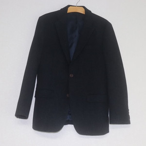 (95자켓)헤지스/네이비블랙 헤링본울자켓