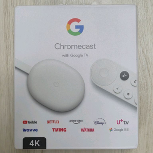 Google 크롬캐스트 4세대 구글 TV 4K (정품)
