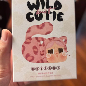팝마트 크라이베이비 표범 냥이 시리즈 바이닐 플러시 펜
