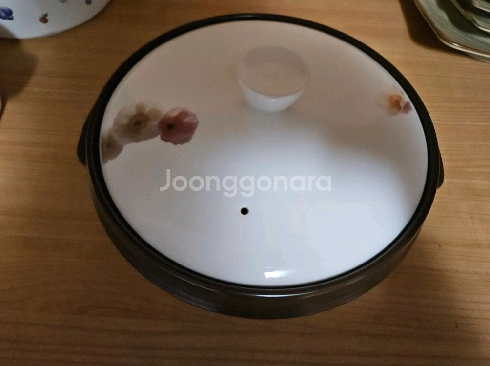 행남 자기 뚝배기 전골 도자기 냄비--0