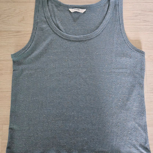 새상품 탑텐 린넨 블렌드 립 탱크 L (95)