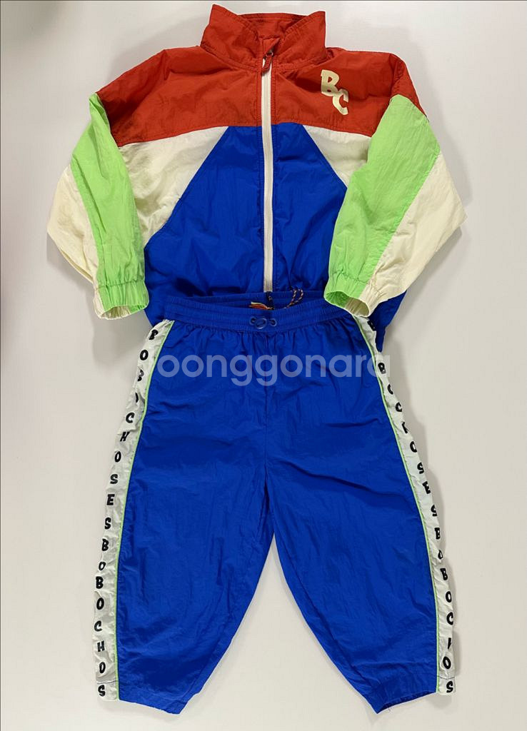 24 보보쇼즈 컬러블록트랙수트 재킷,팬츠--0