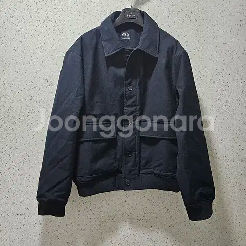 XL) 자라 네이비 봄버 패딩자켓 3286 501--0