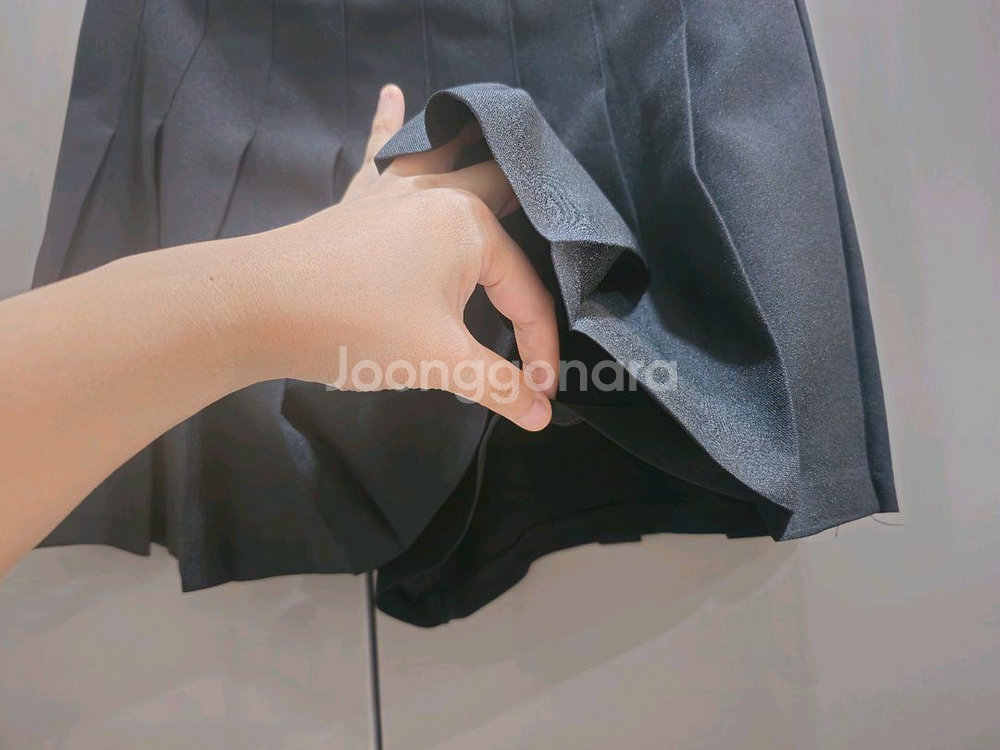 편한 테니스 치마바지 블랙 M 미니스커트--1