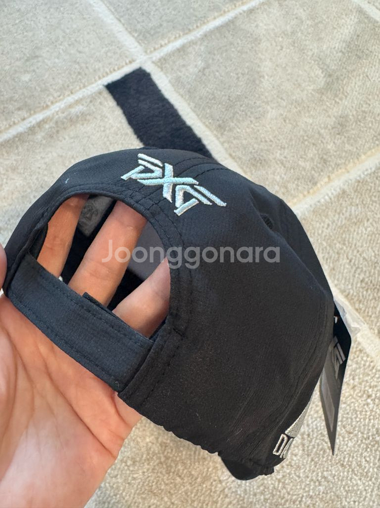 PXG 골프 캡 모자 블랙 (새상품) 볼마커 포함--4