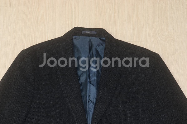 (100자켓)헤지스/네이비블랙 헤링본자켓--2