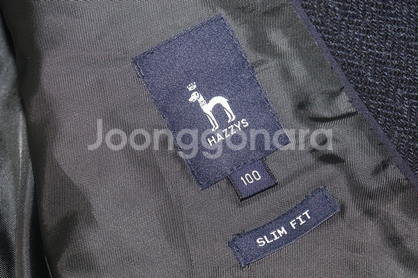 (100자켓)헤지스/네이비블랙 헤링본자켓--6