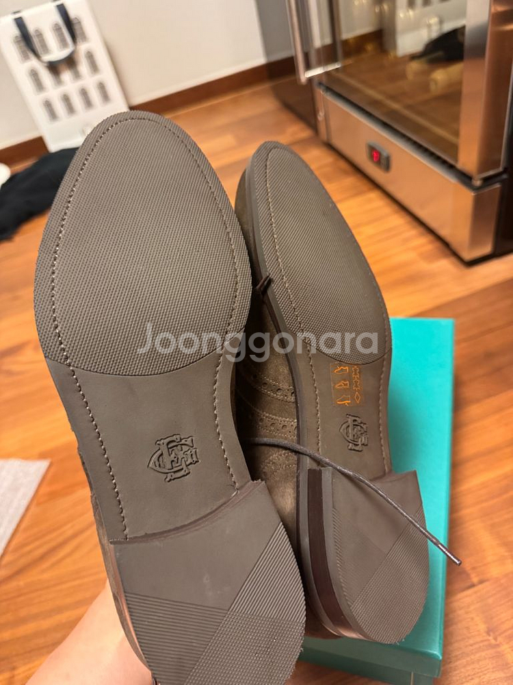 에드워드그린 스웨이드 윙팁 판매--5