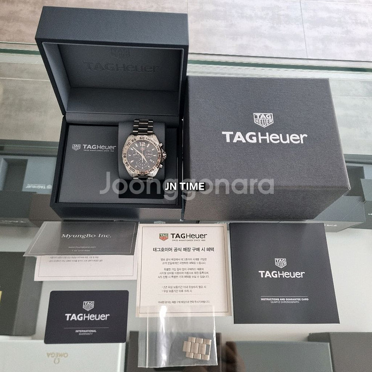 태그호이어 포뮬러1 크로노 쿼츠 청판 43mm--8