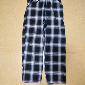 남녀공용 극세사 체크무늬 잠옷바지 XL