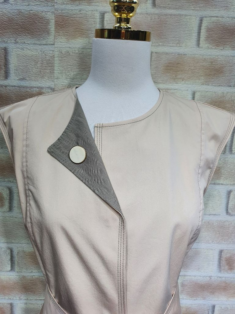 택부착 이레스 정품 스티치 배색 트렌치 원피스 ~66 이미지