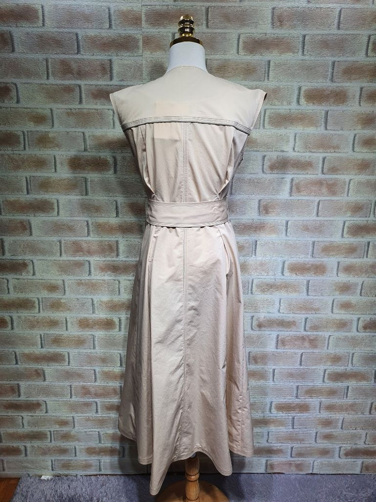 택부착 이레스 정품 스티치 배색 트렌치 원피스 ~66 이미지