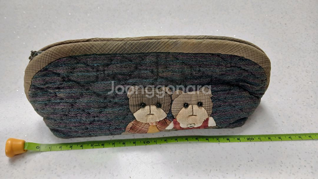 퀼트 곰돌이 파우치 필통--0