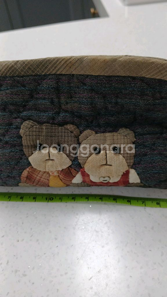 퀼트 곰돌이 파우치 필통--1