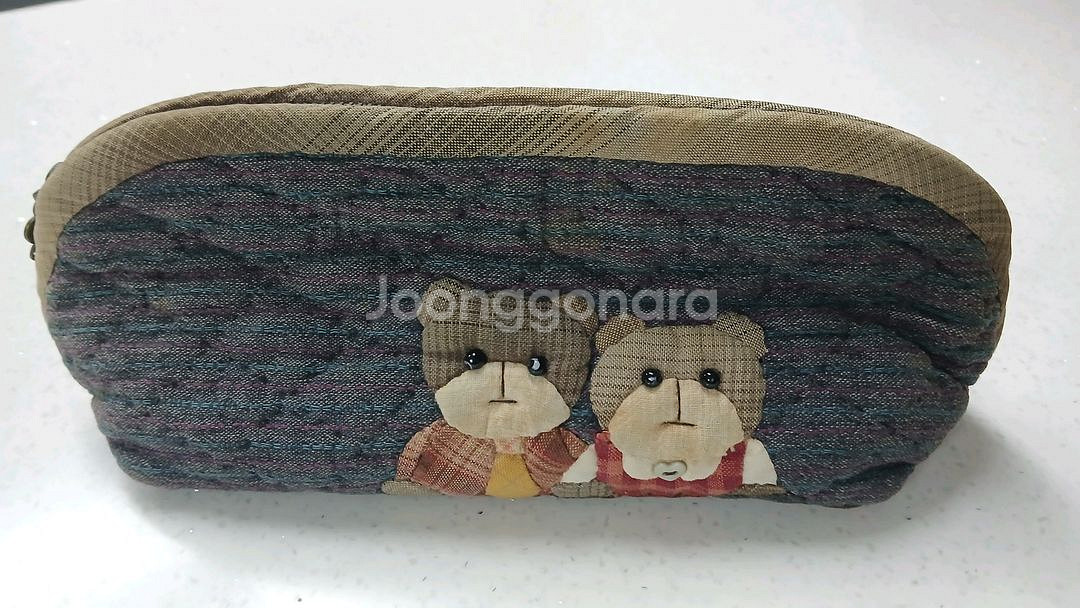 퀼트 곰돌이 파우치 필통--8