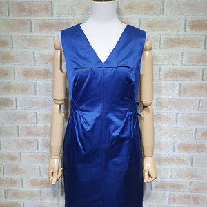 택부착 로버트 로드리게스 럭셔리 핀턱 백지퍼 원피스55