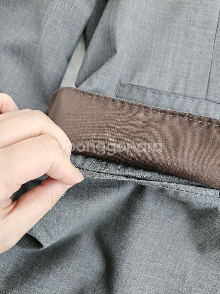 브루넬로 쿠치넬리 그레이 블레이저 자켓--6