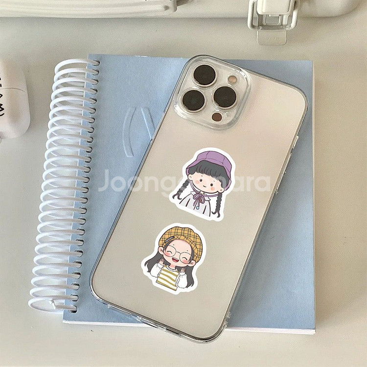 102p 인싸 친구들 스티커 빈티지 감성 방수 캐리어--5