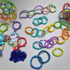 아기 고리 장난감 치발기 공 토이버클 도토링